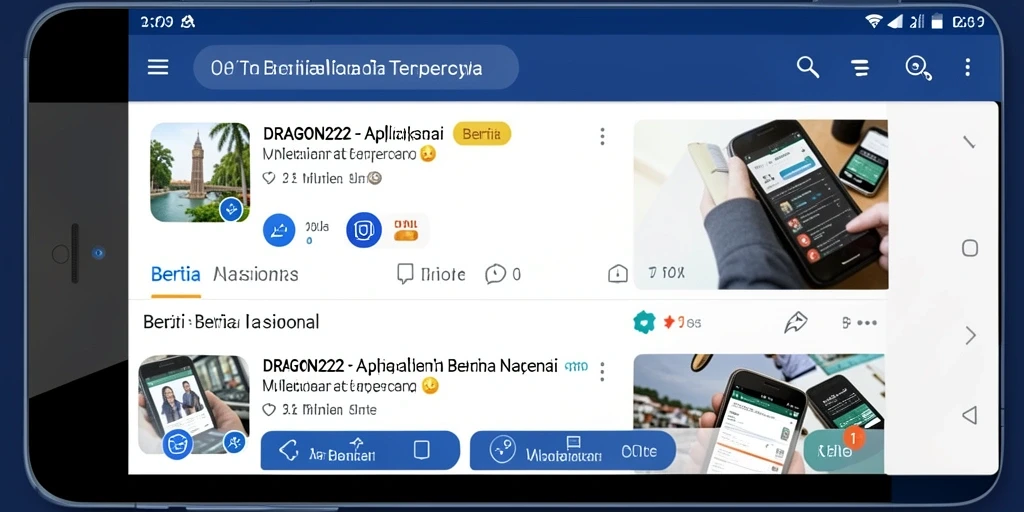Tampilan utama aplikasi DRAGON222 dengan berita nasional terbaru.