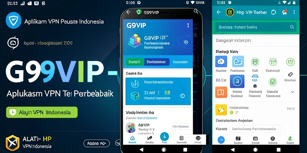 Antarmuka sederhana G9VIP yang memudahkan pengguna untuk akses VPN.