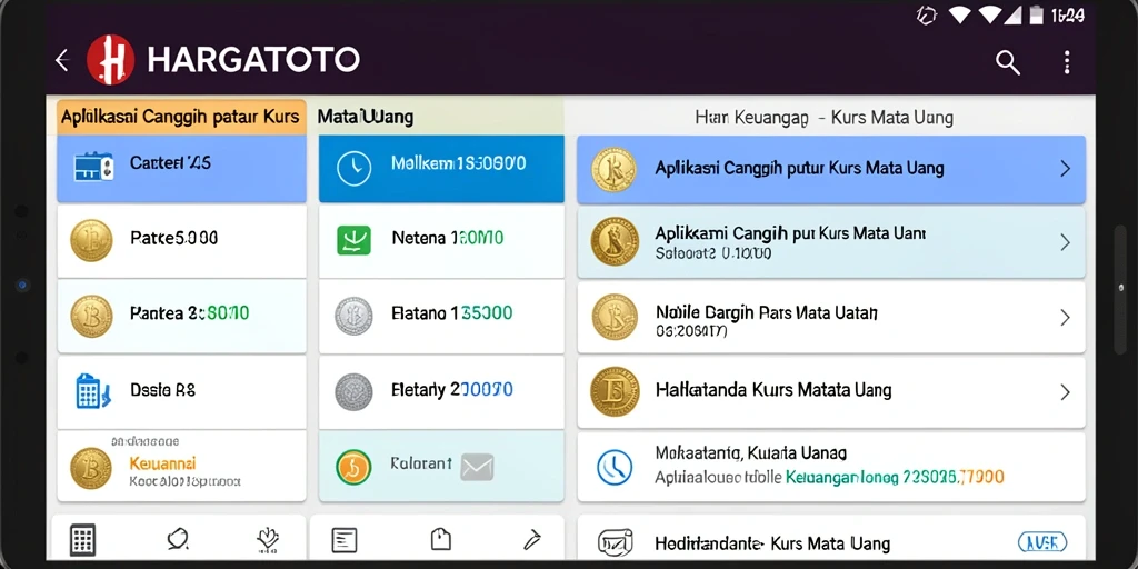 Tampilan antarmuka HARGATOTO yang ramah pengguna dan informatif.