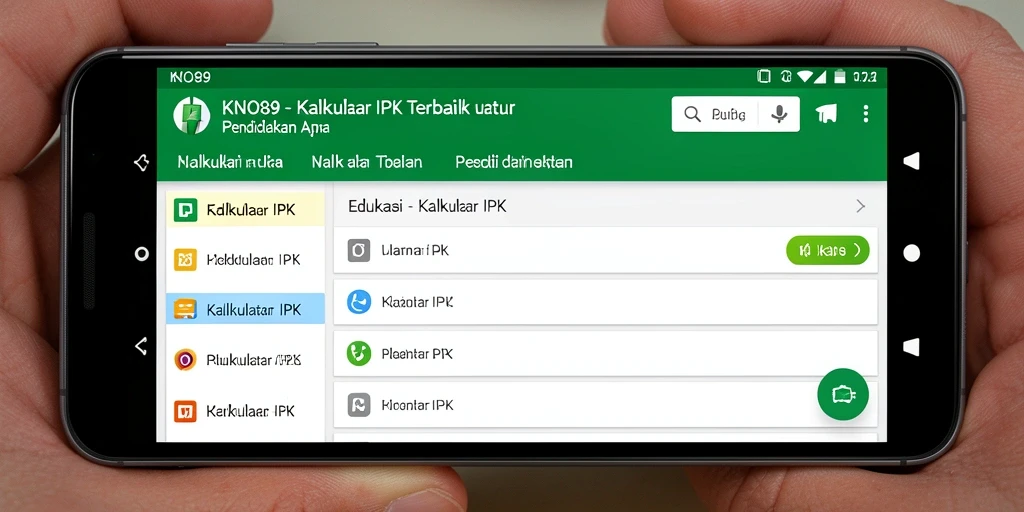 Tampilan antarmuka KNO89 untuk menghitung Kalkulator IPK secara efisien.