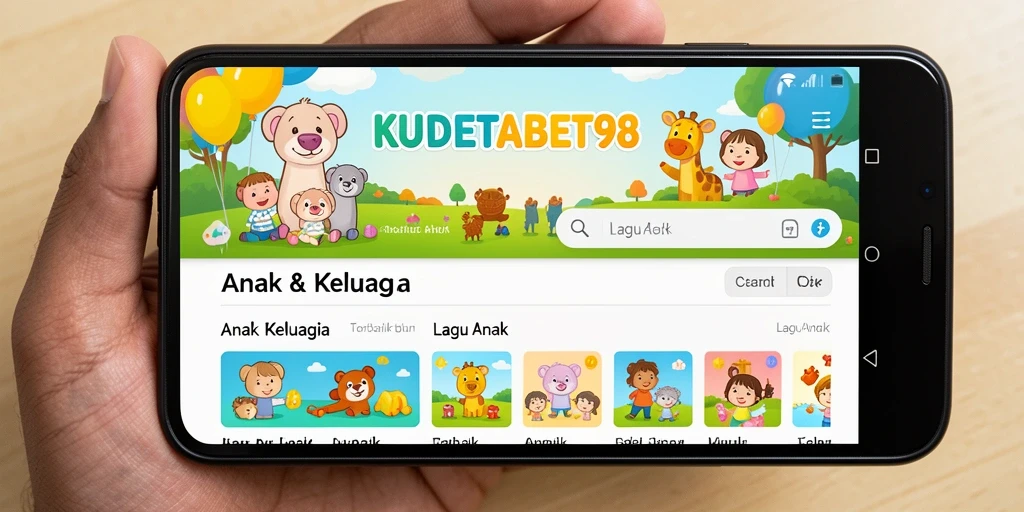Tampilan antarmuka KUDETABET98 yang menarik dan sederhana untuk anak-anak.