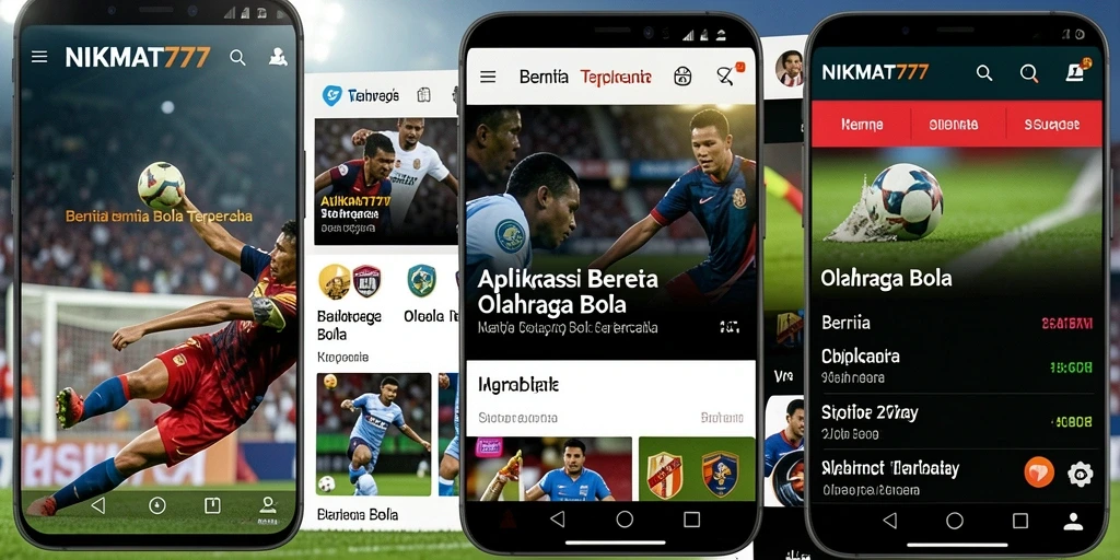 Antarmuka pengguna NIKMAT777 menampilkan informasi olahraga bola terkini.