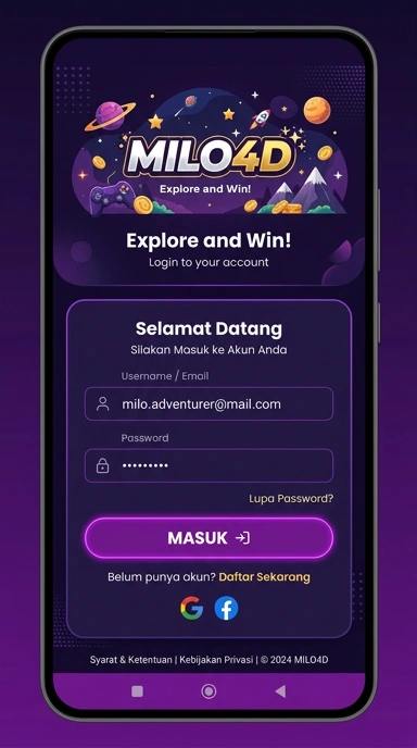 Panduan Masuk Akun Milo4D untuk Pengguna Android
